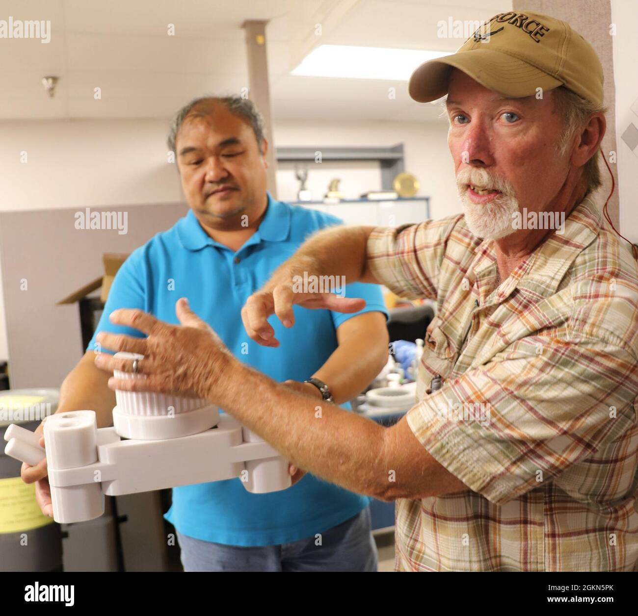 Ronnie Cervania, Mechanical Engineer (Left), and Falko Buchanan