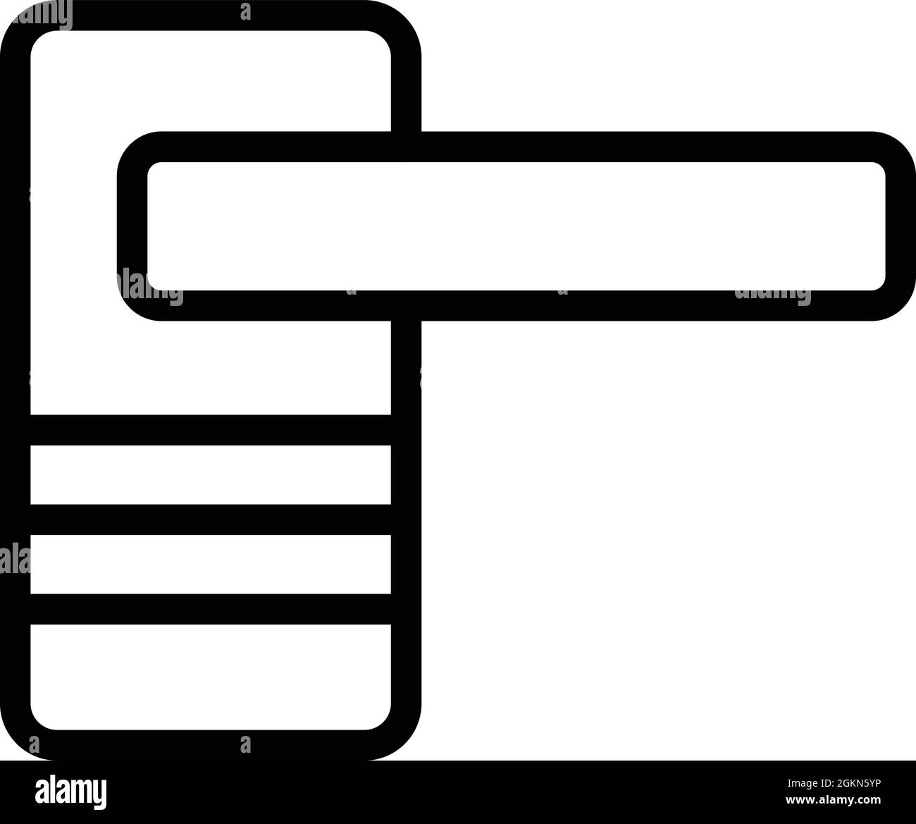 No contact icon outline vector. People precaution. Physical distance ...