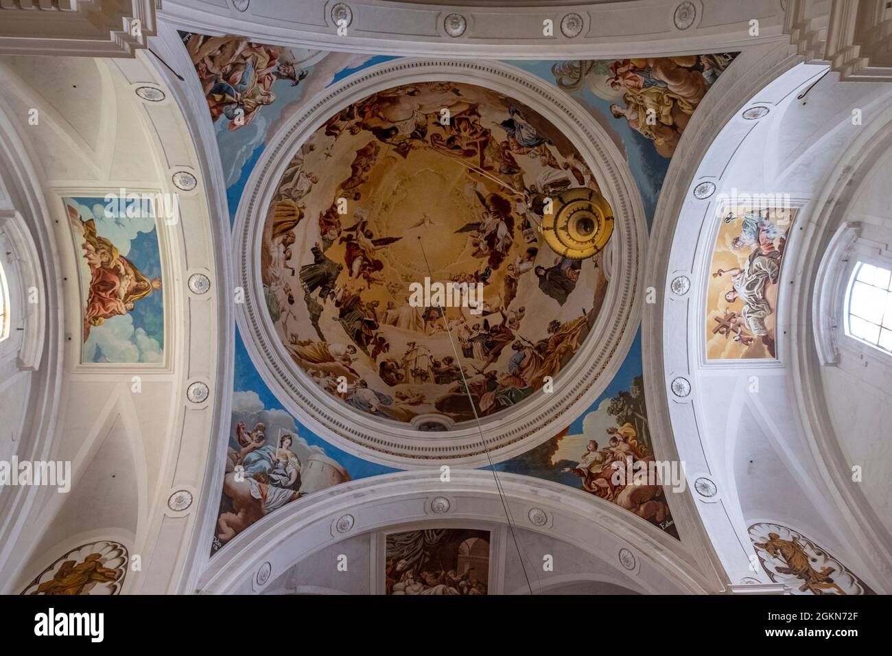 Interior of the Carthusian monastery in Valldemossa, Mallorca, Spain Stock Photo