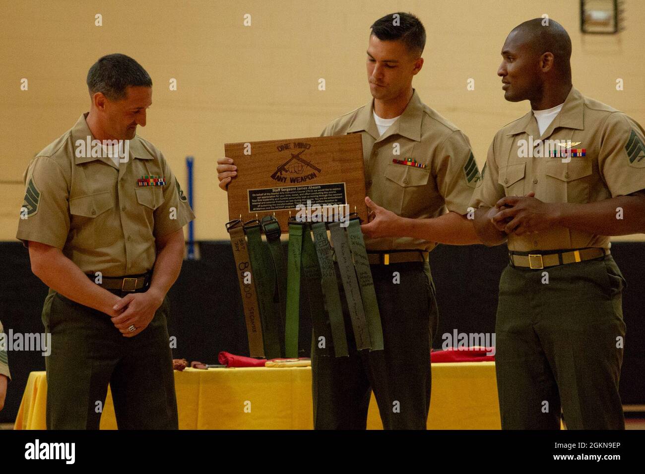 U s marines staff sgt james ahearn a martial arts instructor trainer