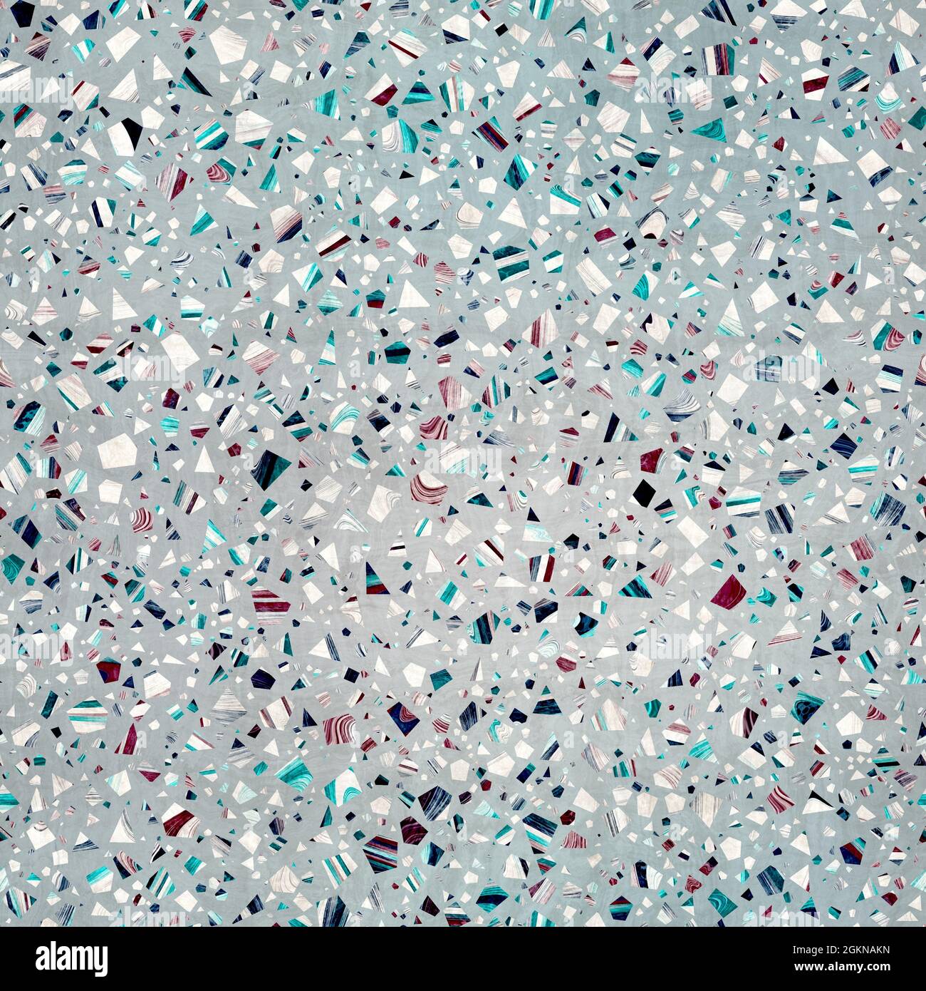 Seamless modern abstract random terrazzo pattern swatch Stock Photo - Alamy