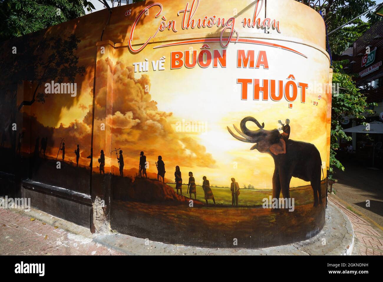 Nice place in Dak Lak province central Vietnam Stock Photo