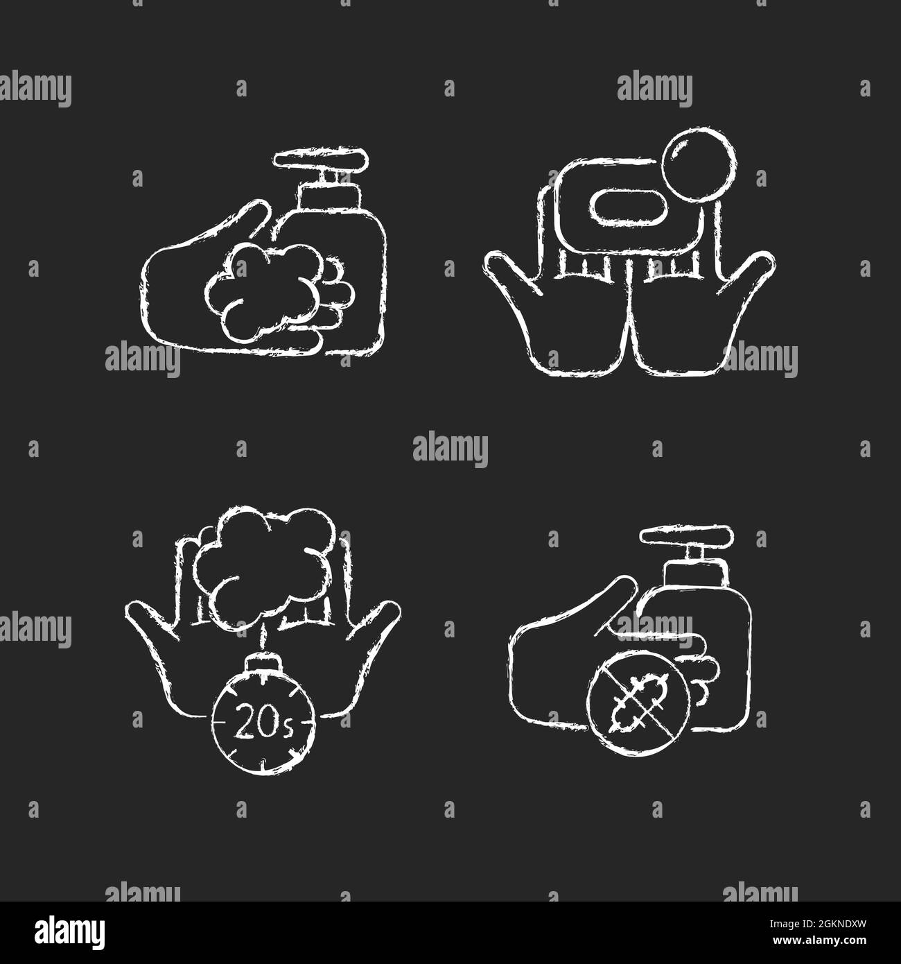 Hand hygiene routine Black and White Stock Photos & Images - Alamy