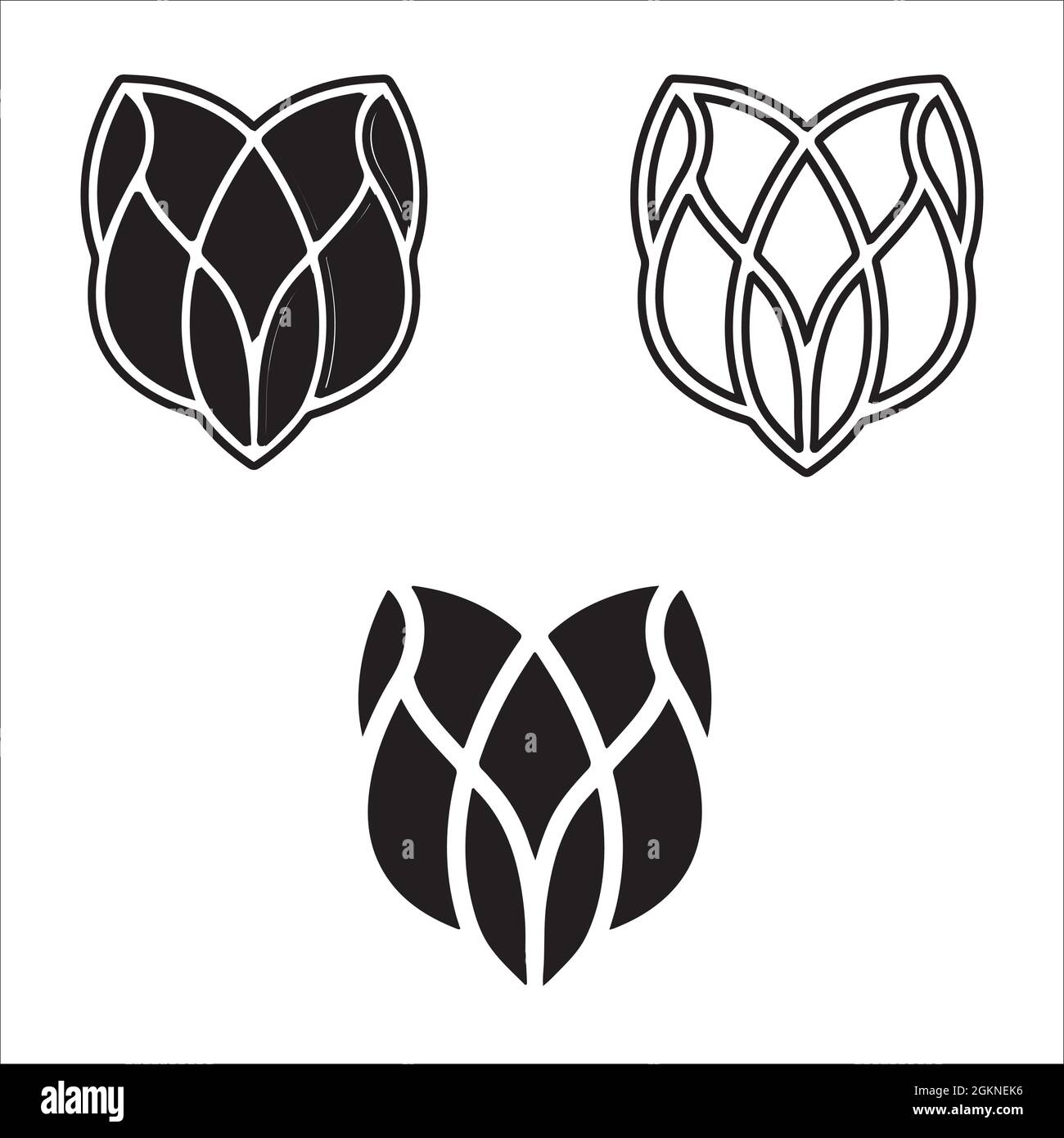 Butterfly Vector Minimalist Logo Stock Vector