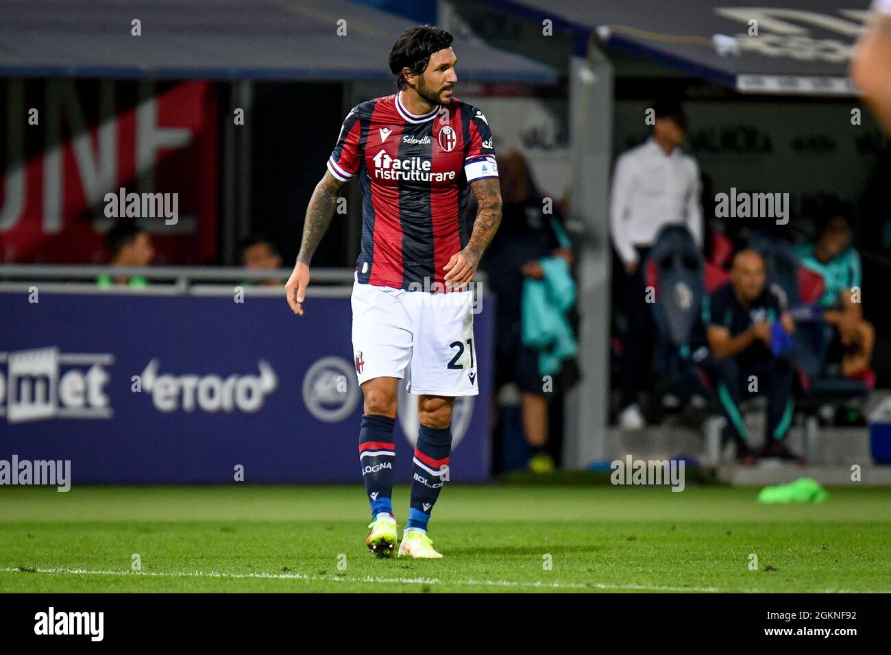 Bologna, Italy. 13th Sep, 2021. Roberto Soriano (Bologna) portrait during Bologna FC vs Hellas Verona FC, Italian football Serie A match in Bologna, Italy, September 13 2021 Credit: Independent Photo Agency/Alamy Live News Stock Photo