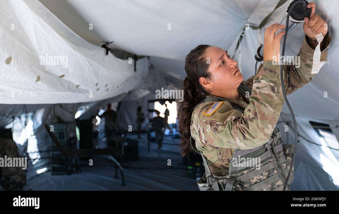 Sgt. Denise Hernandez, A 247th Medical Detachment Soldier And A 