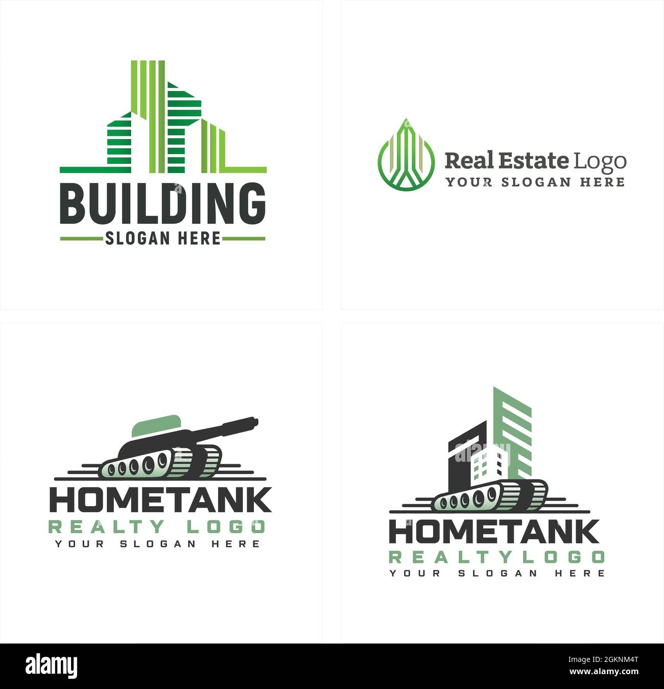 Real estate city building tank military logo design Stock Vector Image & Art Alamy