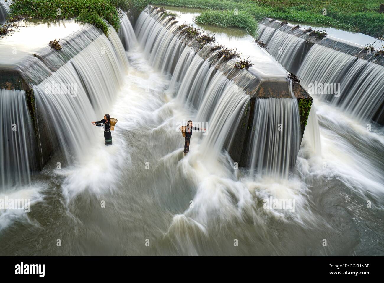 Nice damn in Dak Nong province central Vietnam Stock Photo