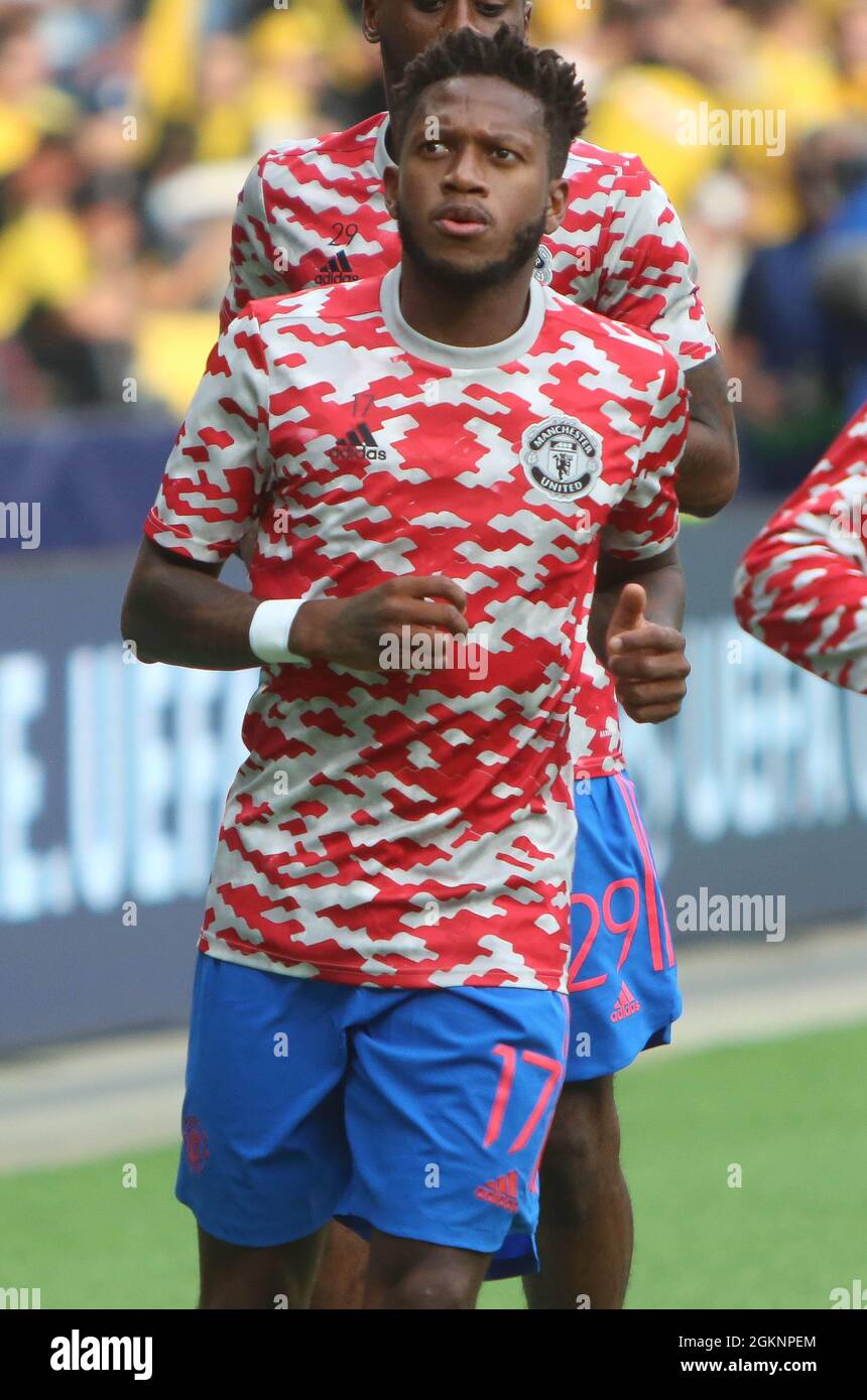 Fred of Manchester United during the UEFA Champions League, Group Stage,  Group F football match between Young Boys Berne and Manchester United on  September 14, 2021 at Stade de Suisse in Berne,