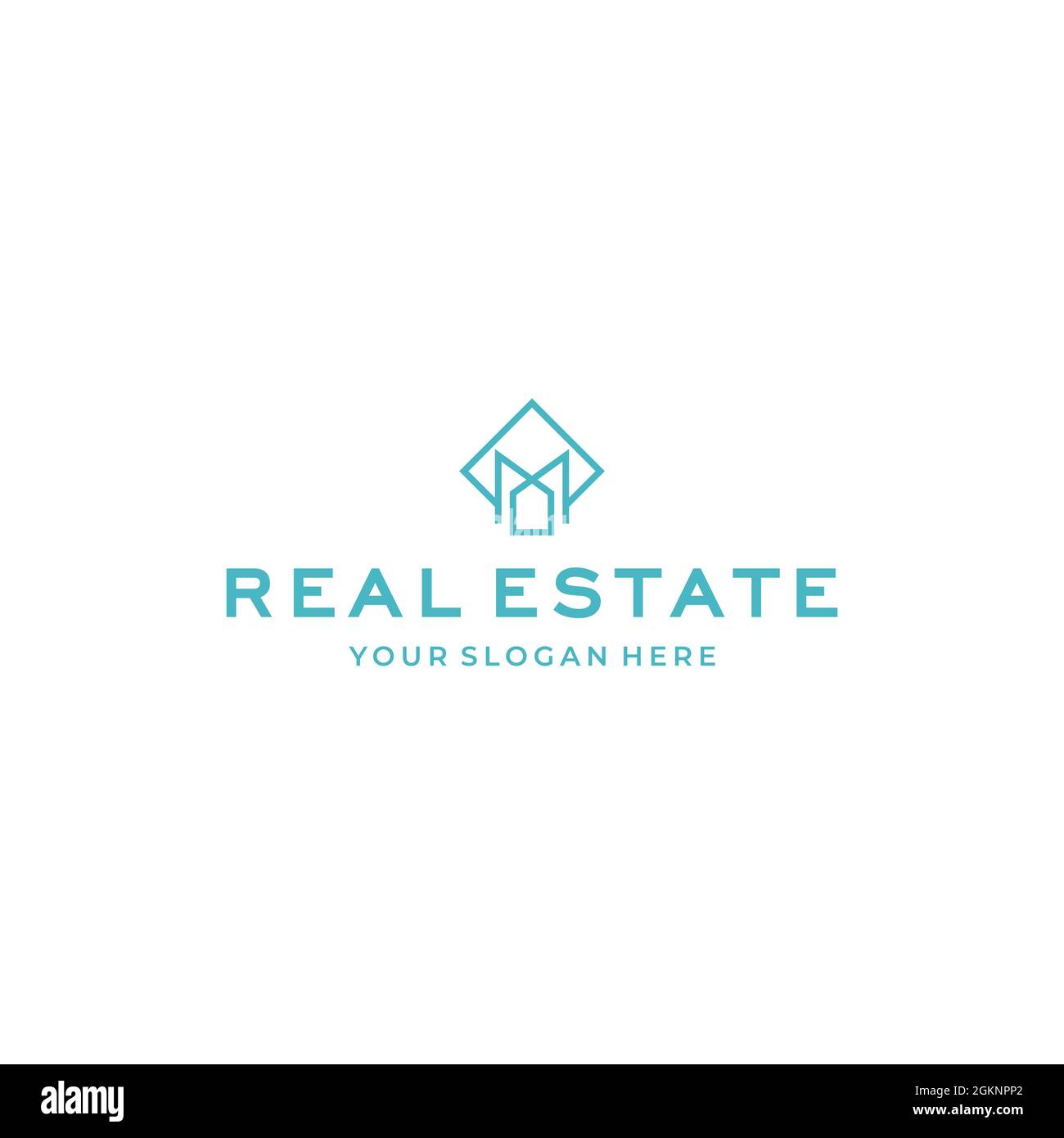 minimalist real estate building city Logo design Stock Vector Image ...