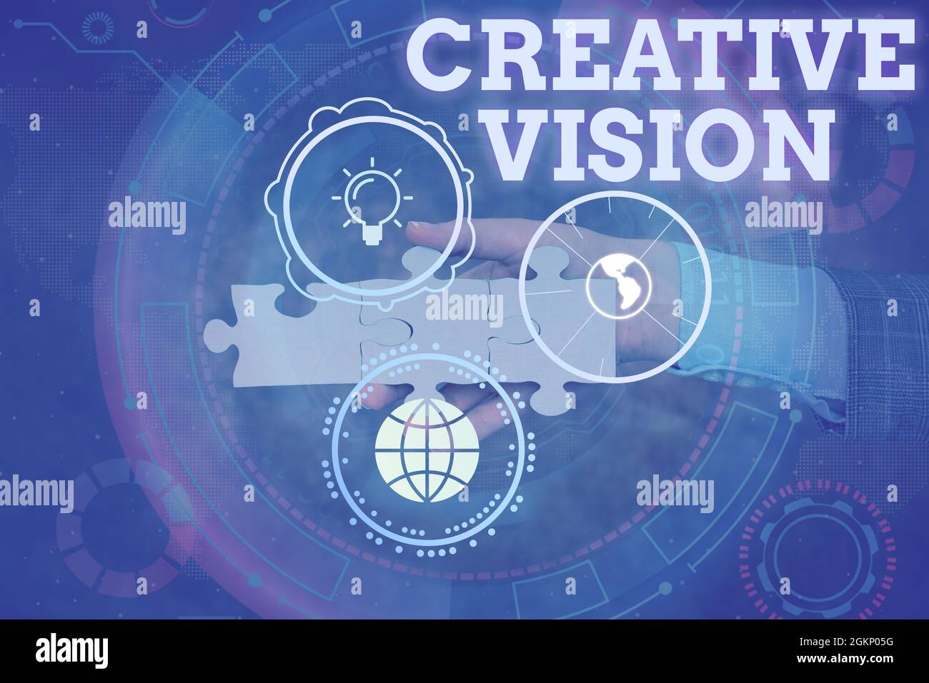 Inspiration showing sign Creative Vision. Business overview process of ...