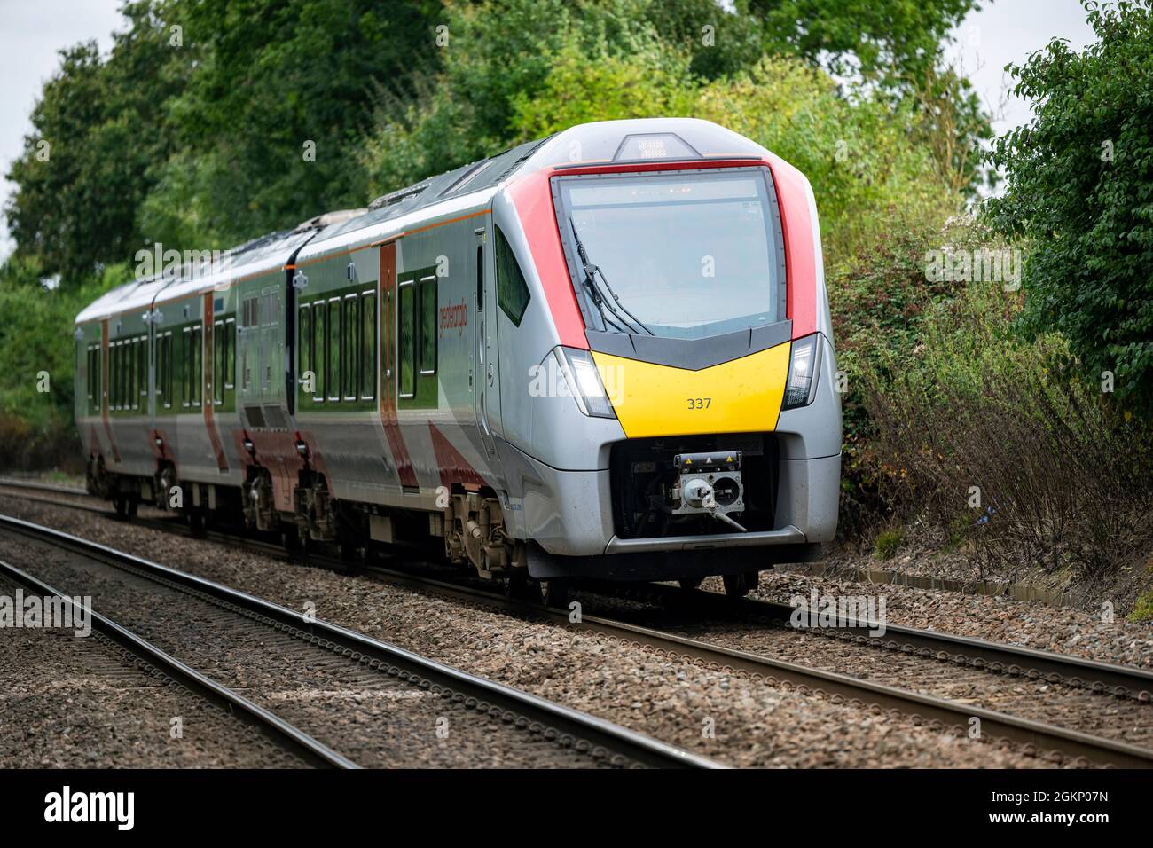 Stadler class 755 flirt dual powered passenger train stock photo alamy