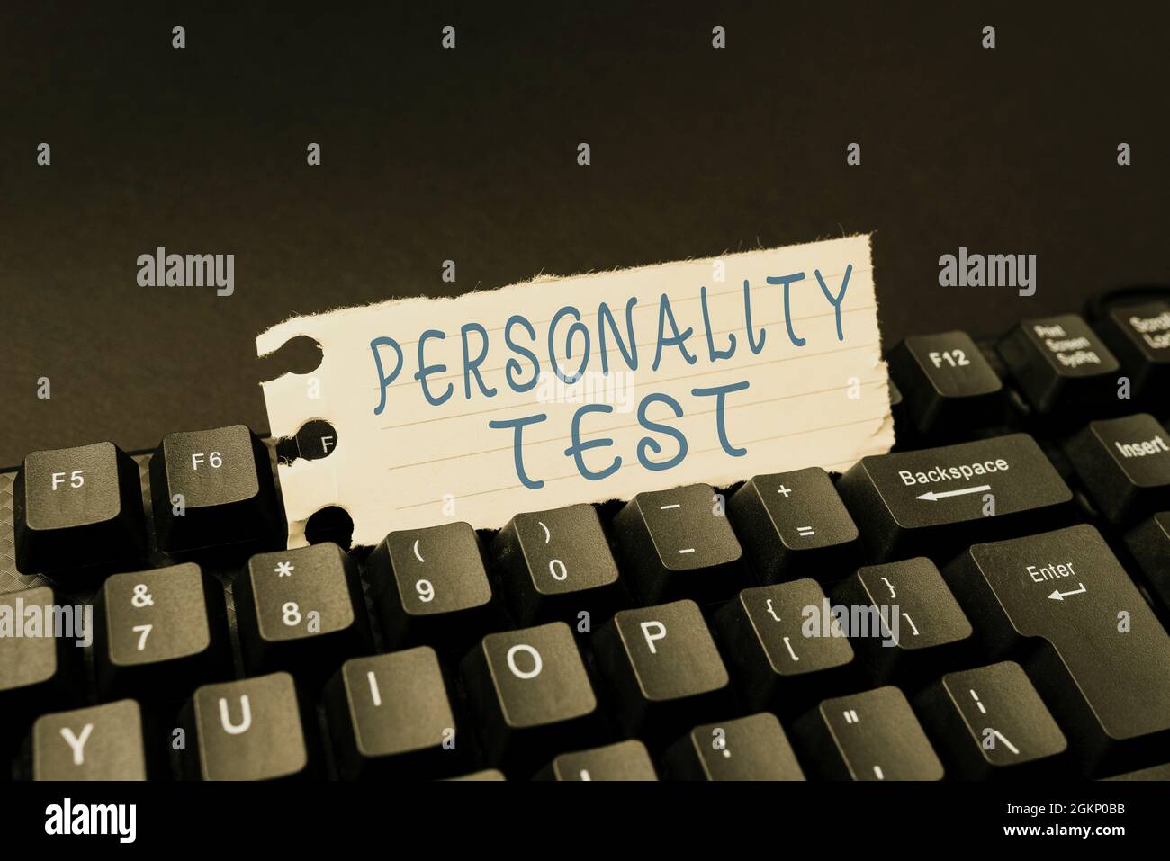 Text sign showing Personality Test. Word Written on A method of assessing human personality