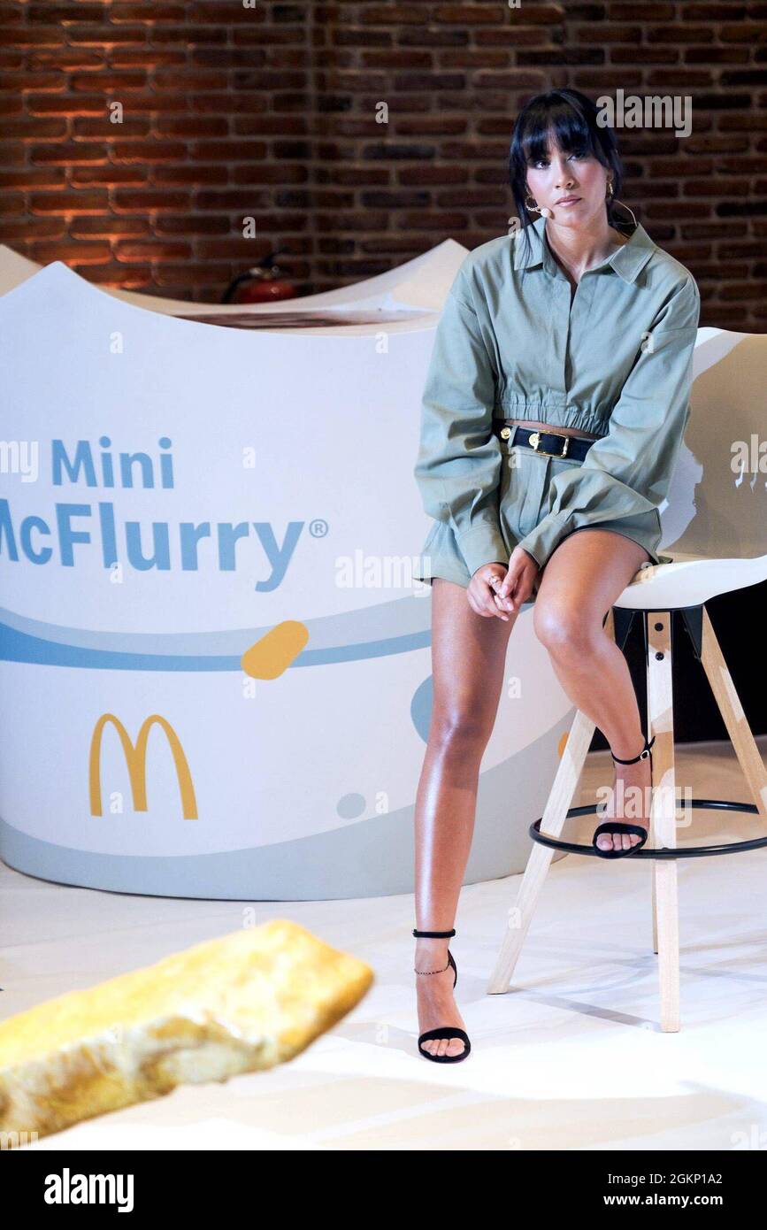 Madrid Spain 15th Sep 21 Singer Aitana Ocana During Brand Event Mc Donals In Madrid On Wednesday 15 September 21 Credit Cordon Press Alamy Live News Stock Photo Alamy