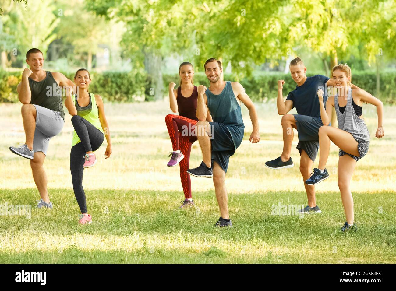 Group Exercise Outside