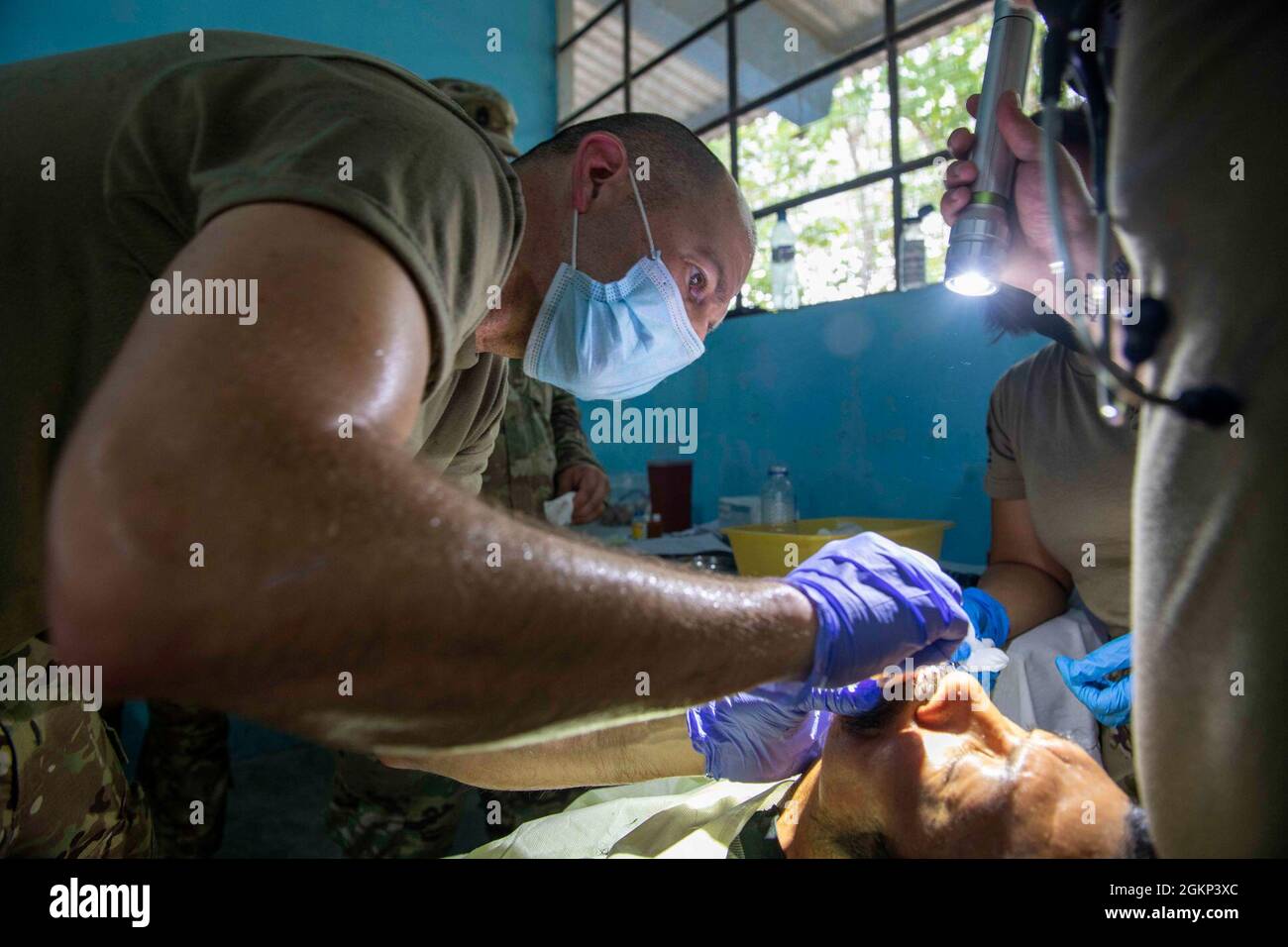 U.S. Army Maj. Nathan Borden, an emergency medicine M.D., with the