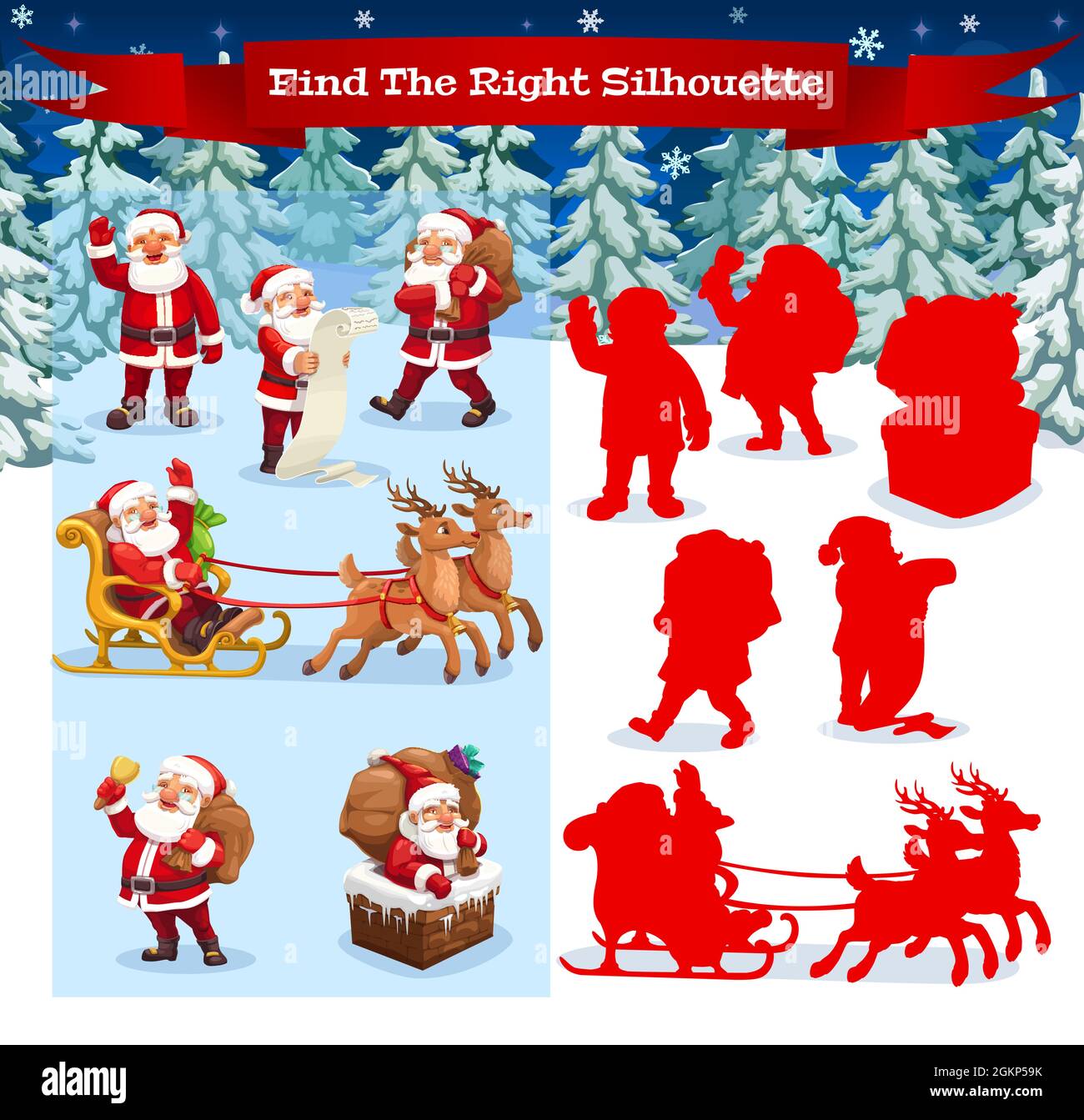 Cute Santa Riddles Funny Santa Cartoon For Kids