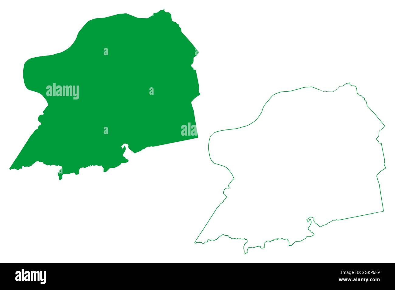 Sao Jose da Laje municipality (Alagoas state, Municipalities of Brazil, Federative Republic of Brazil) map vector illustration, scribble sketch Sao Jo Stock Vector