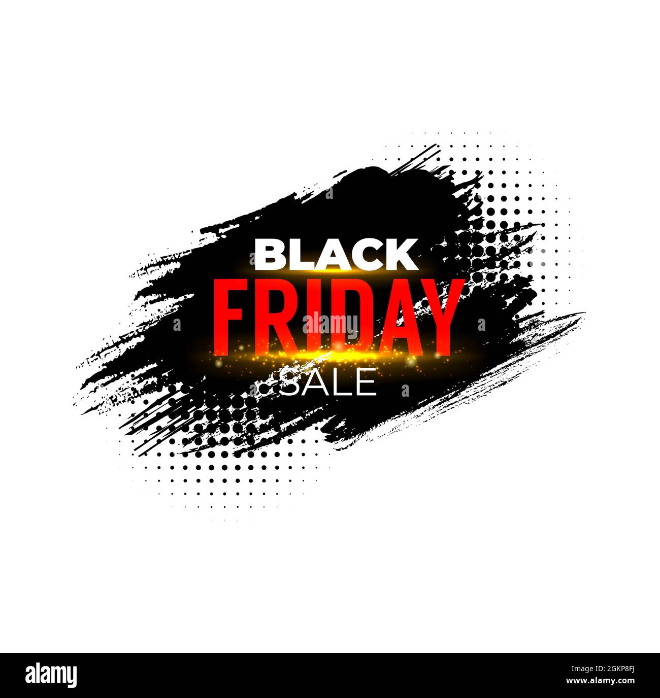 Black Friday sale banner, weekend shop offer and promotion discount tag. Black Friday sale vector label for price cut off and limited promo with speci Stock Vector