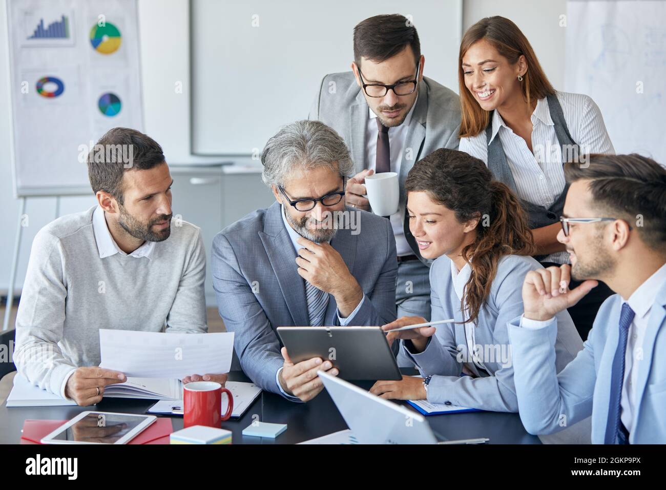 business meeting office conference team teamwork Stock Photo