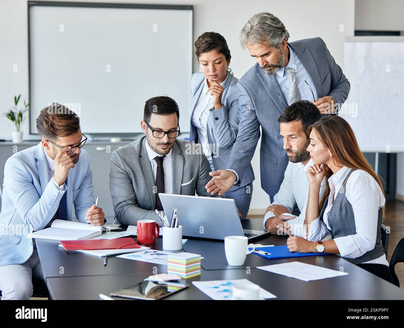 business meeting office conference team teamwork Stock Photo
