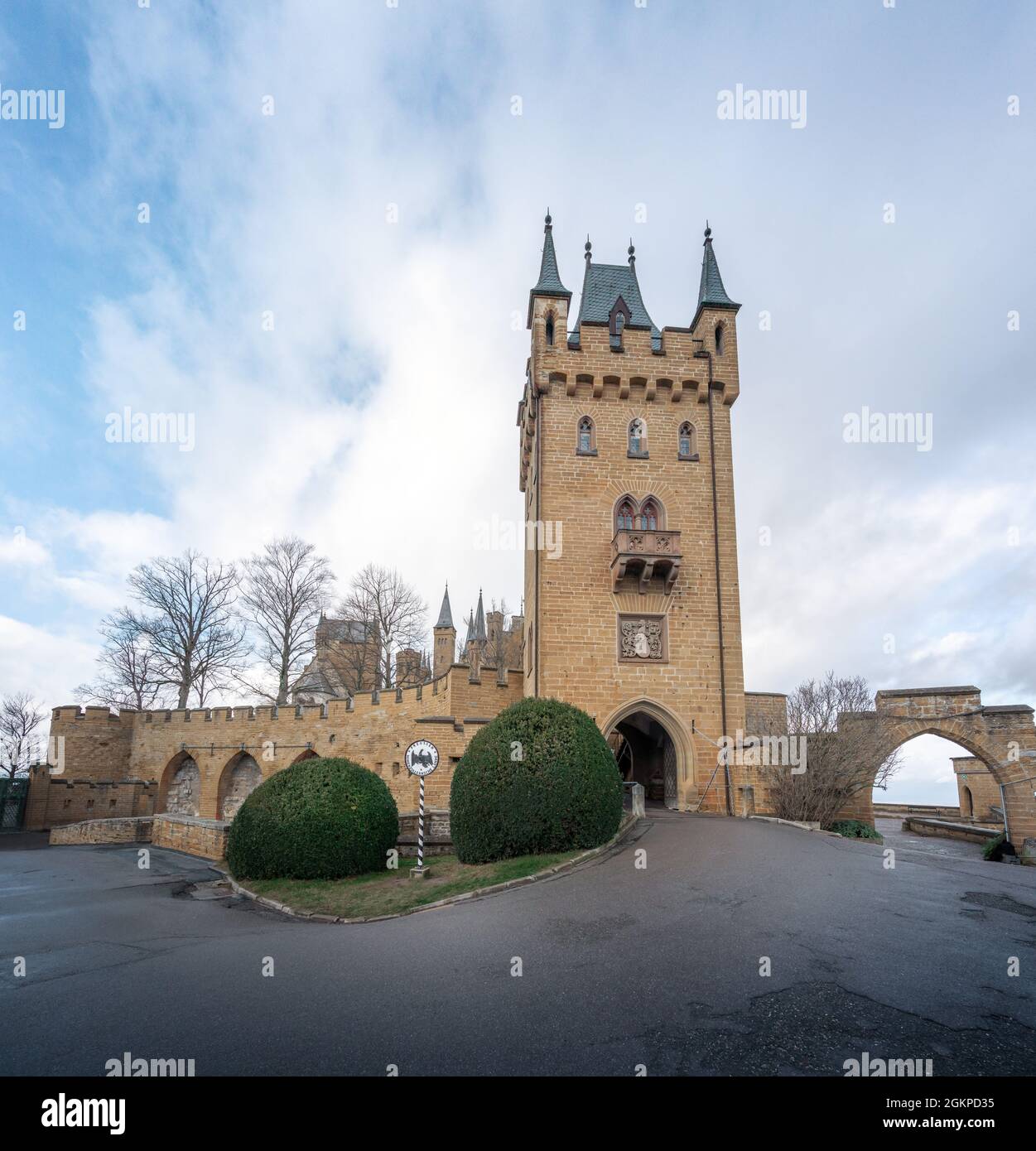 Hohenzollern Castle Courtyard - Baden-Wurttemberg, Germany Stock Photo