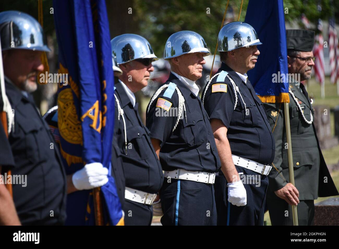 The remains of services from the korean war hires stock photography