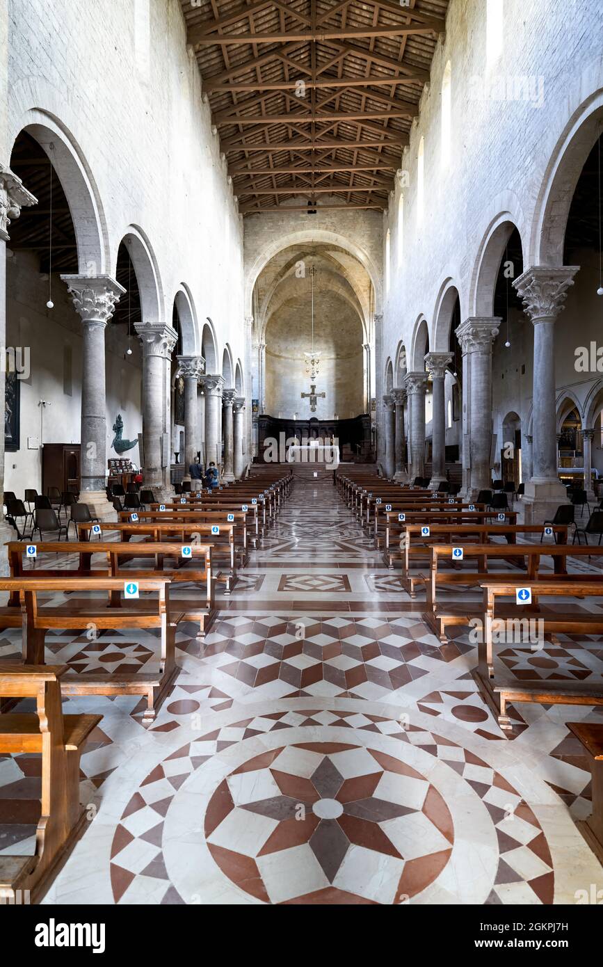 Todi Umbria Italy. Concattedrale della Santissima Annunziata. Cathedral Stock Photo