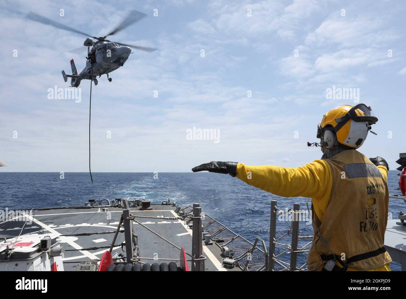 ATLANTIC OCEAN (June 14, 2021) Boatswain’s Mate 2nd Class Cody Johannes