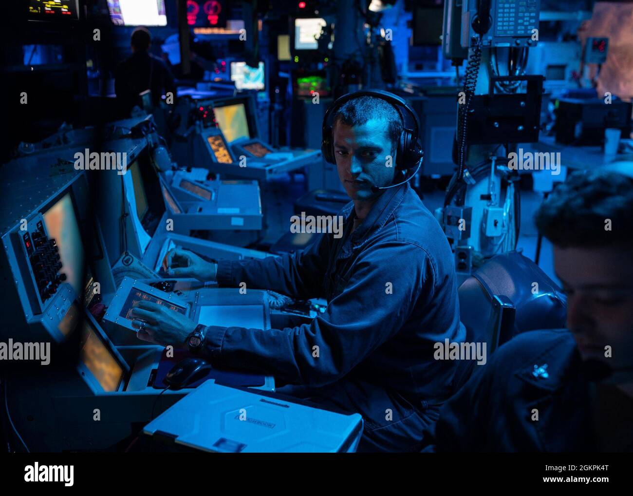 Lt. Clayton Lydick, from Dallas, assigned to the Arleigh Burke-class ...