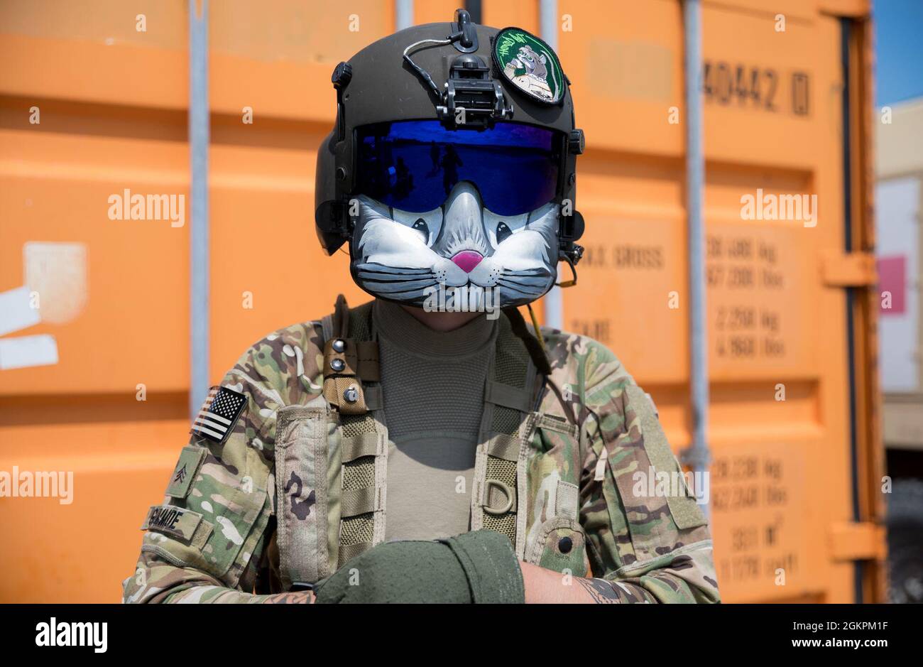 Sgt. Ryann Gummoe, a crew chief assigned to Charlie Company, 3rd