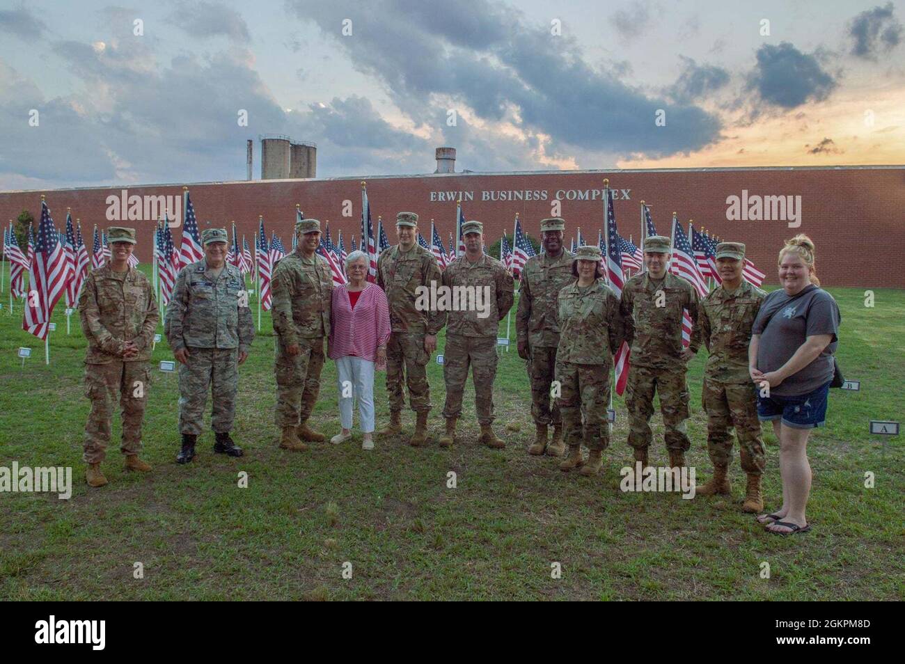 Airmen from Pope Army Airfield, North Carolina, take a photo with Patsy ...