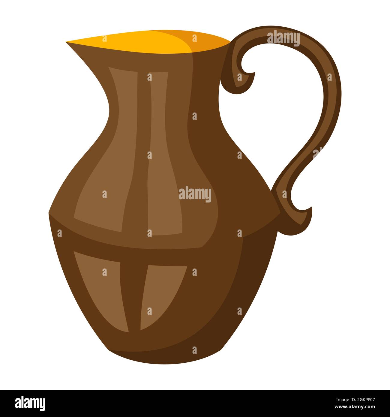 Happy Hanukkah illustration of clay jug. Icon in cartoon style Stock Vector  Image & Art - Alamy