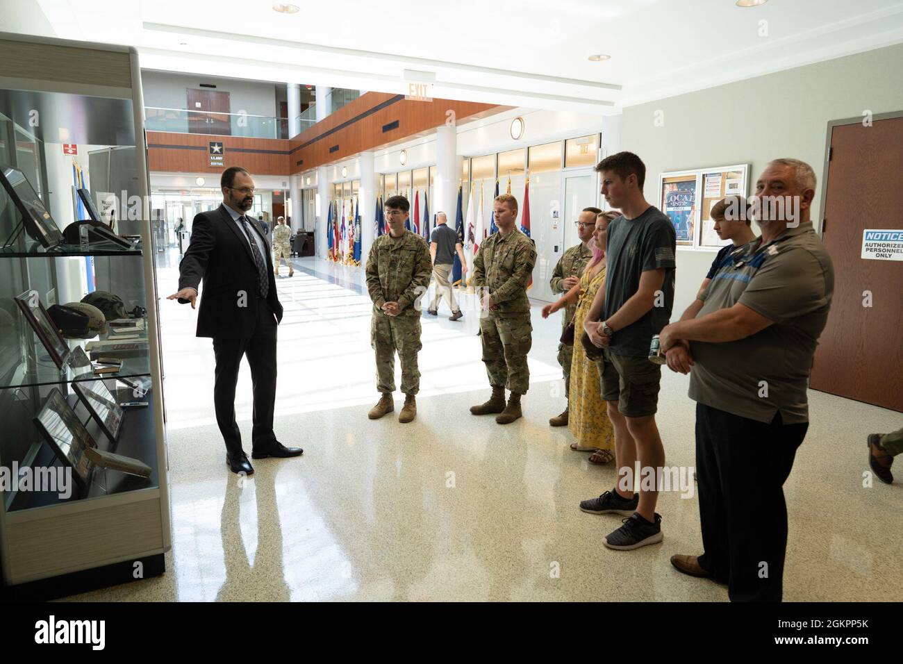 U.S. Army Central Historian, Michael Clauss, gives a historical tour of