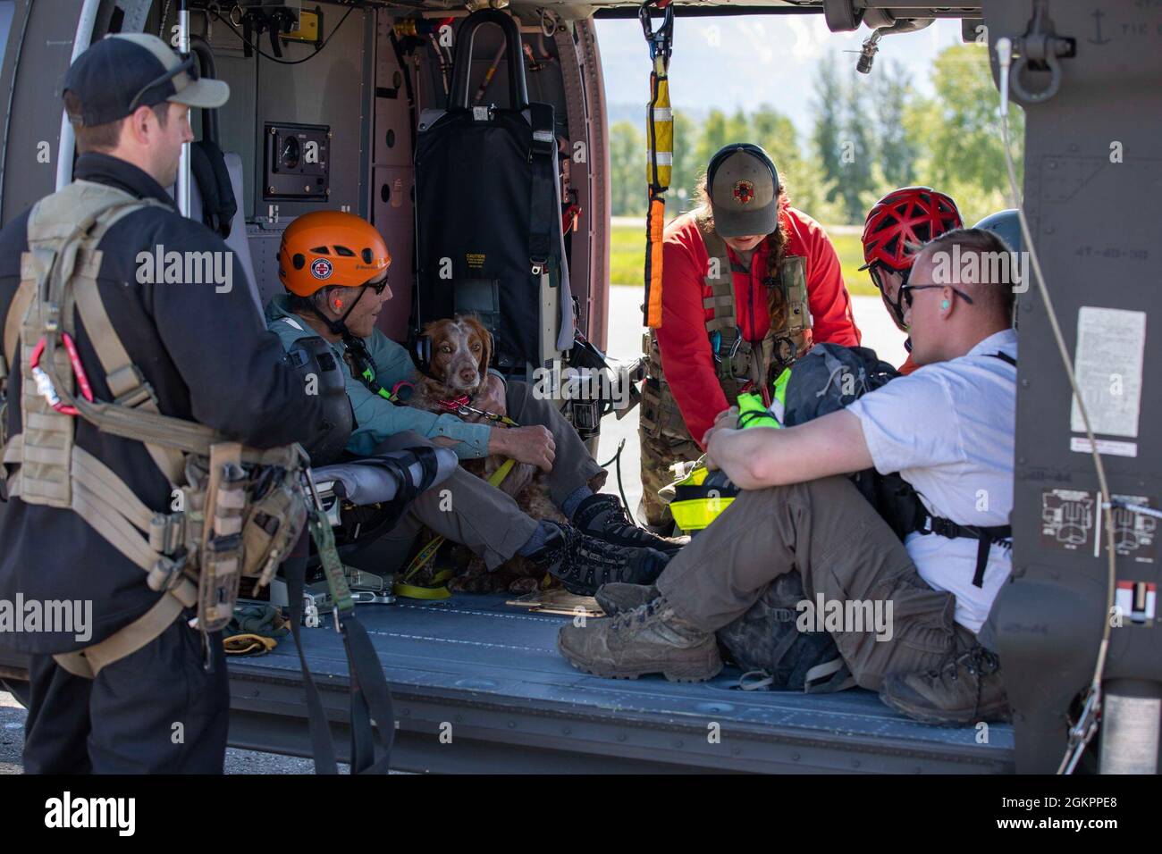 Pilots and crew members of the Alaska Army National Guard's 1st