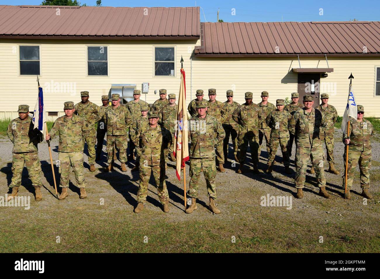 The 777th Aviation Support Battalion staff and company command teams