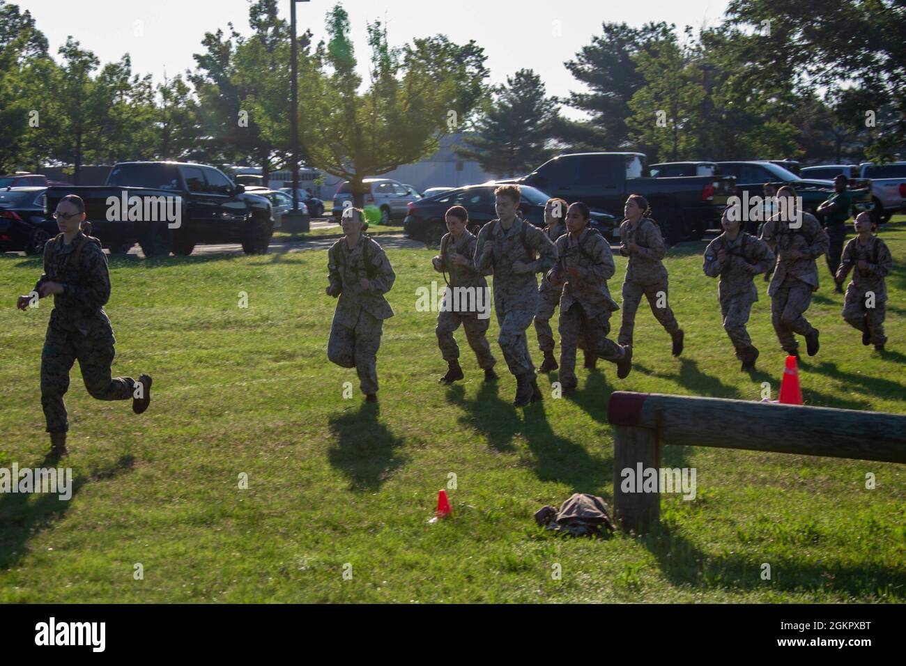 U.S. Marine Corps officer candidates with India Company, navigate