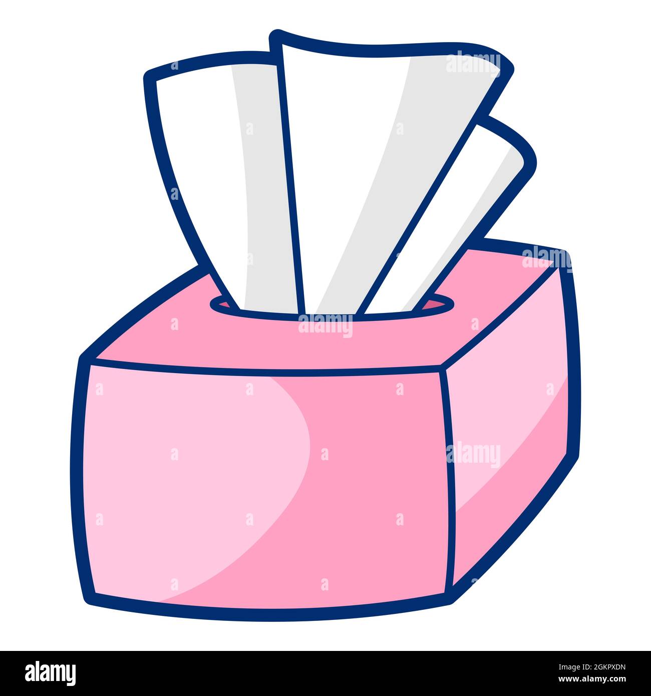 Illustration of napkins in cartoon style. Cute funny object Stock