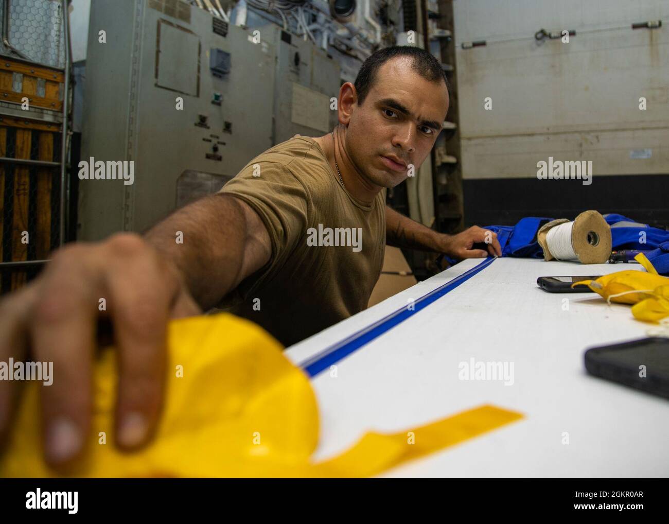 Seaman Ernesto Gastelum, from San Jose, California, assigned to 