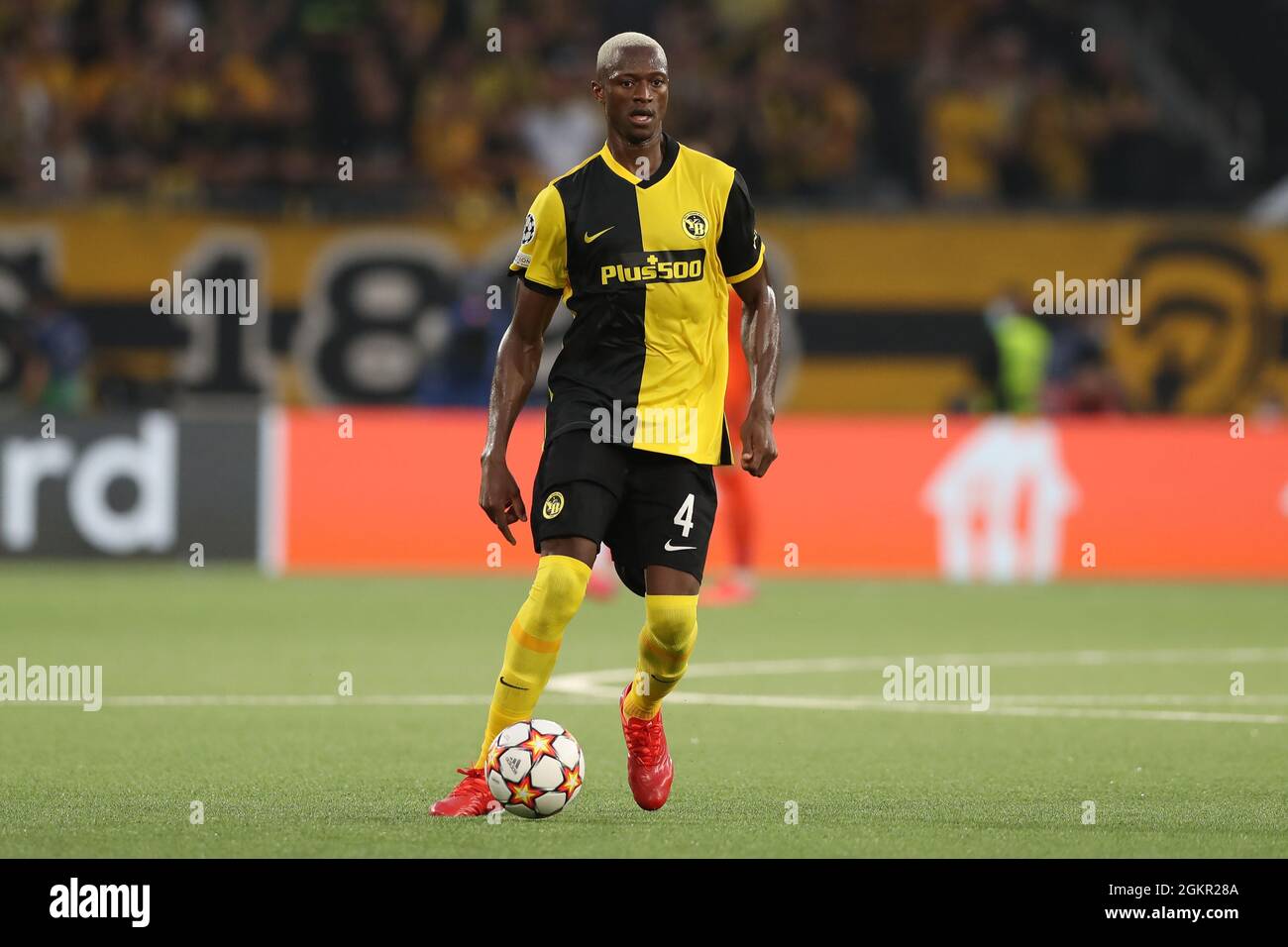 Berne, Switzerland, 14th September 2021. Mohamed Ali Camara of Young Boys  during the UEFA Champions League match at Stadion Wankdorf, Berne. Picture  credit should read: Jonathan Moscrop / Sportimage Stock Photo - Alamy