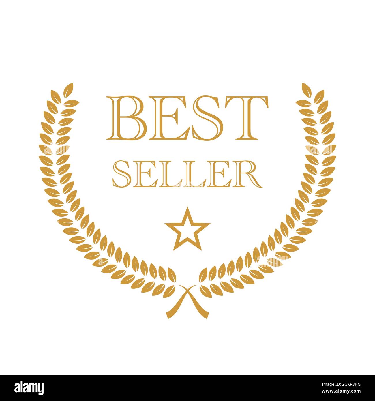 Best Sellers Icon On A White Background. 3D Illustration. Stock