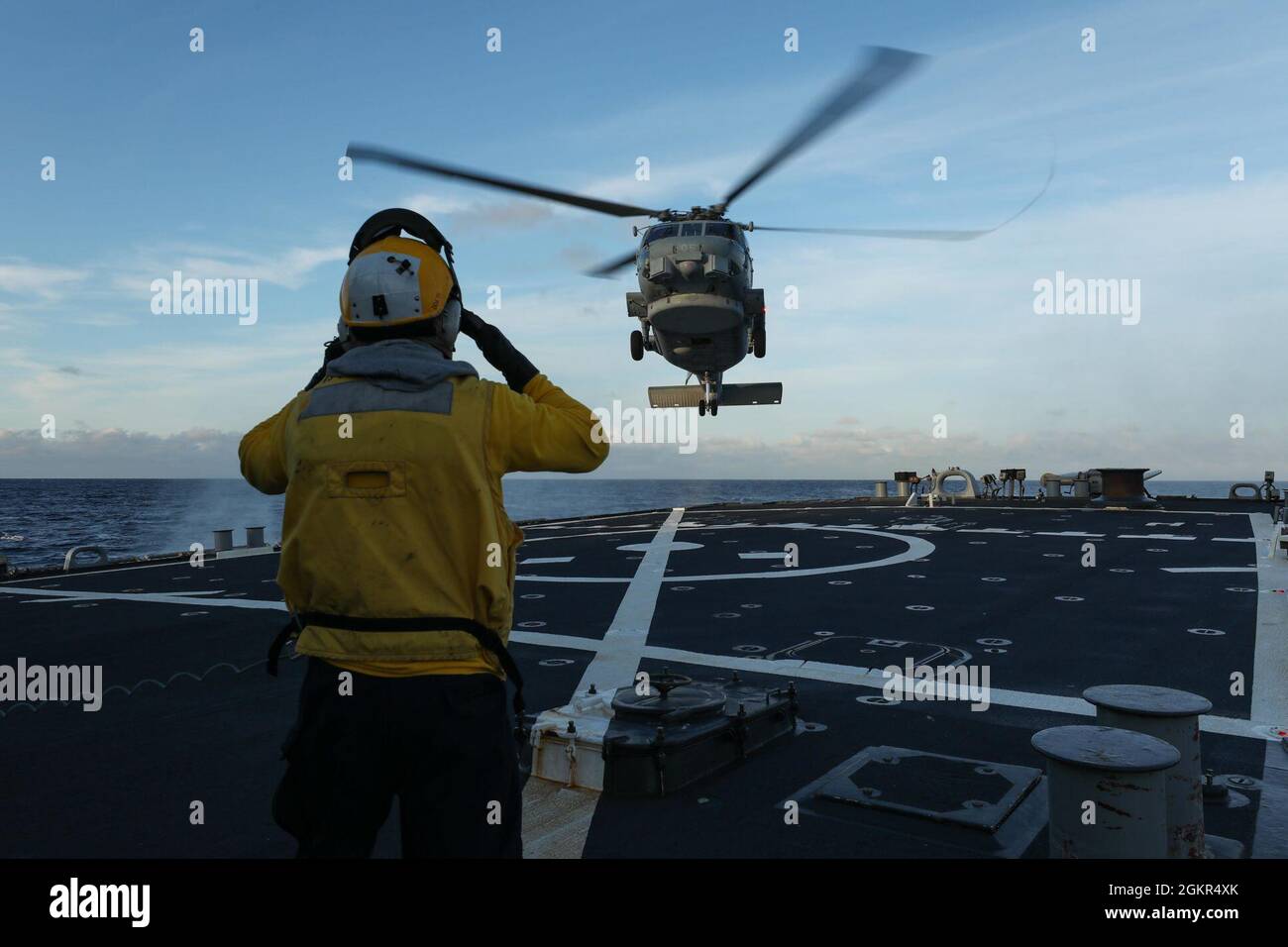 ATLANTIC OCEAN (June 17, 2021) Boatswain’s Mate 2nd Class Cody Johannes