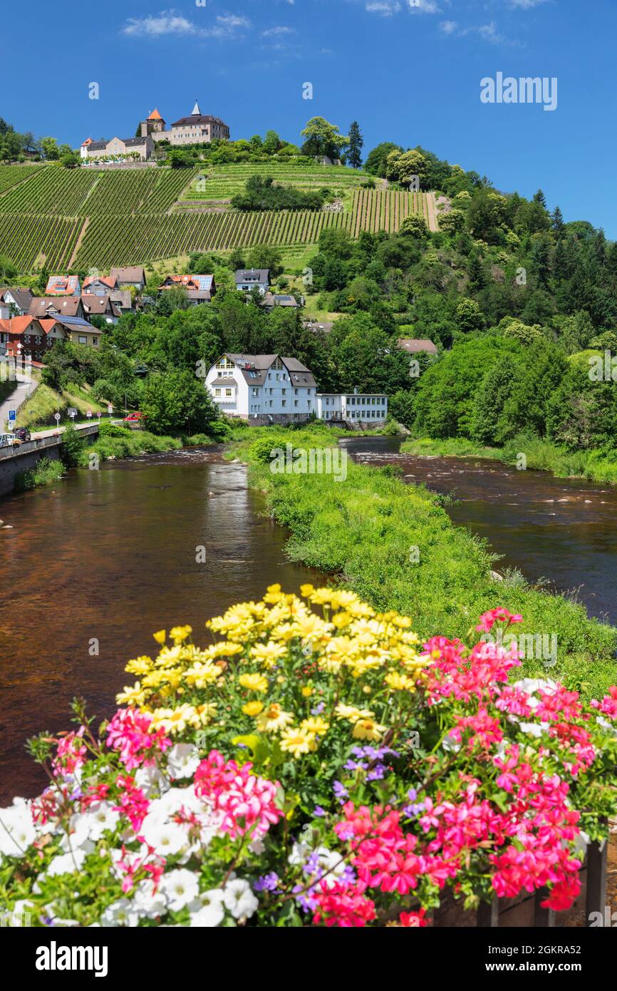 Eberstein Castle, Gernsbach, Murgtal Valley, Black Forest, Baden Wurttemberg, Germany, Europe Stock Photo