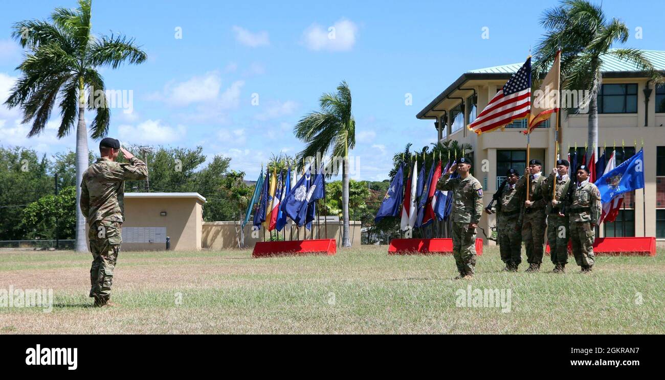 Lt. Col. Corey Willie with the Support Battalion, 196th Infantry