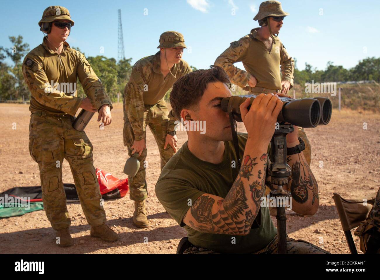 U.S. Marine Corps Sgt. Brandon Clevenger, a team leader with 1st ...