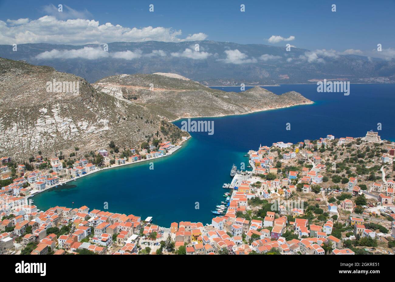 Kastellorizo Harbour From Cliff Steps Kastellorizo Megisti Island kastellorizo-harbour-from-cliff-steps-kastellorizo-megisti-island
