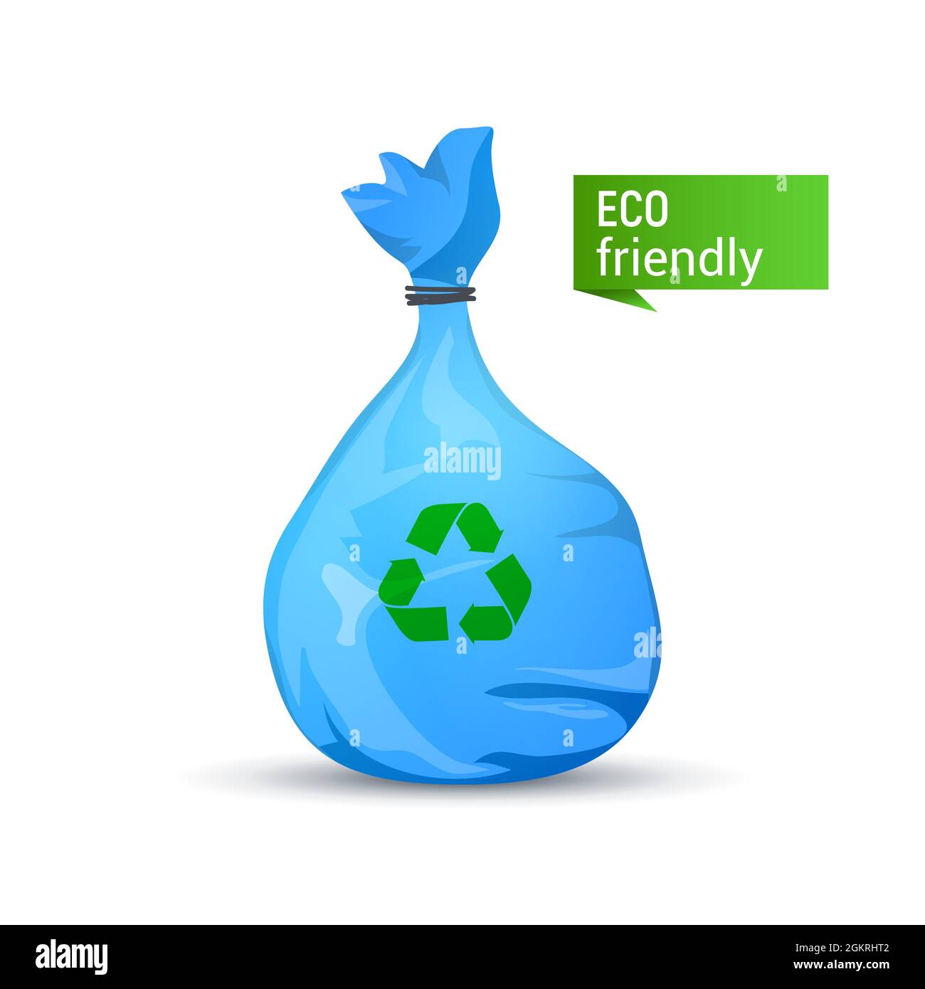 Rubbish garbage bag vector plastic icon. Trash recycle rubbish bin cartoon  illustration design Stock Vector Image & Art - Alamy