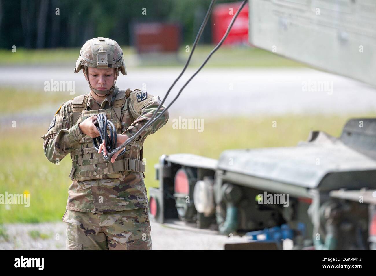 U.S. Army Sgt. Brittany Labrador, High Mobility Artillery Rocket System