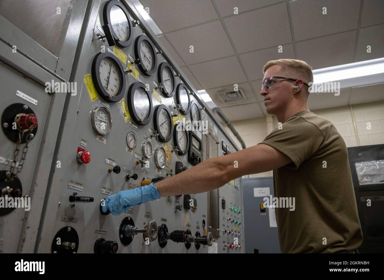 U.S. Air Force Senior Airman Casey Crawford, 18th Component Maintenance ...