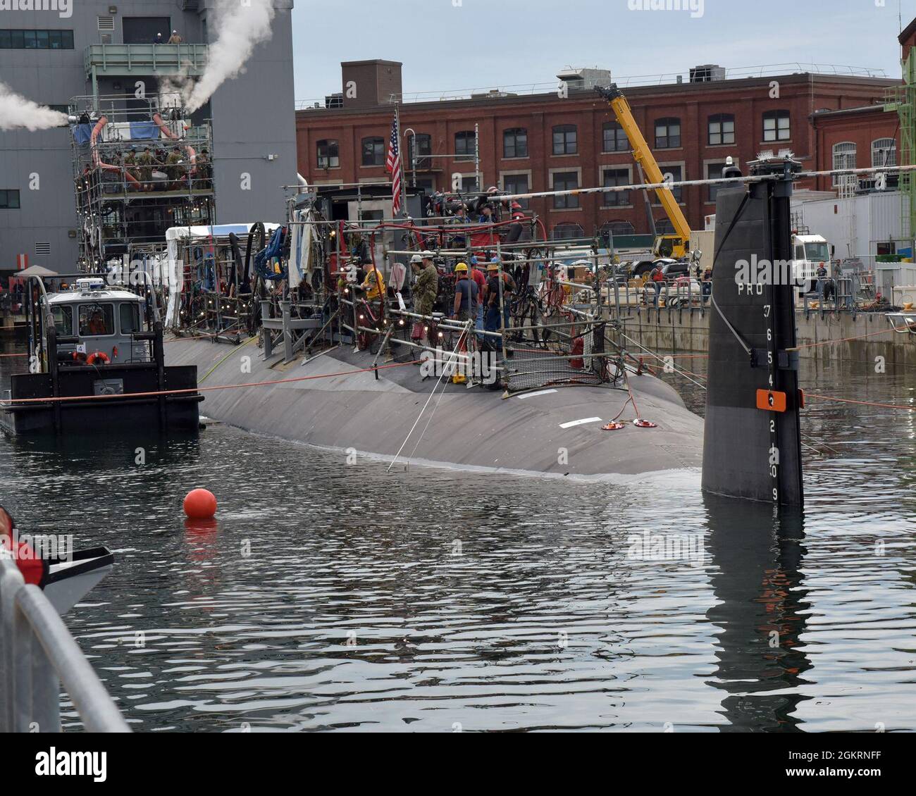 Portsmouth Naval Shipyard, Kittery, ME: Jun 22, 2021: USS Virginia (SSN ...